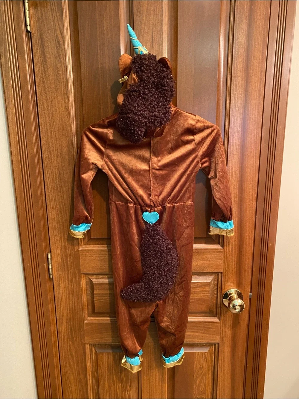 New Halloween Afro Unicorn X-Small Costume 3T - 4T X-Small